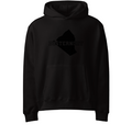 Schwerer Oversized Hoodie - SIMPLE BOUNDARY - Düsternort