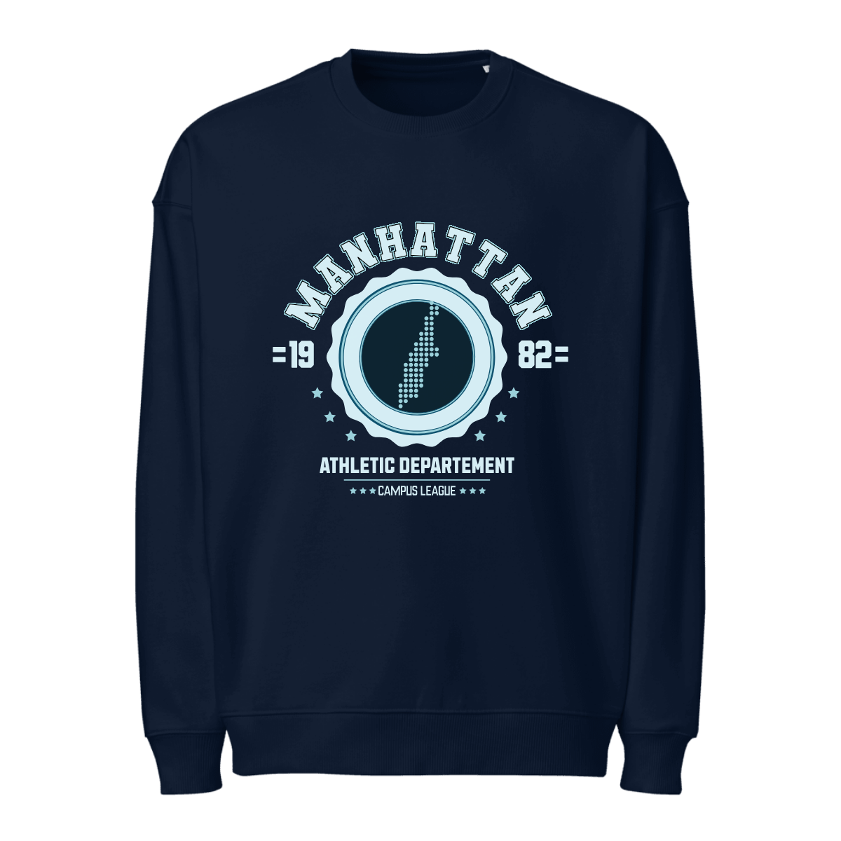 Oversized Unisex Bio-Pullover - VARSITY HERO - Manhattan