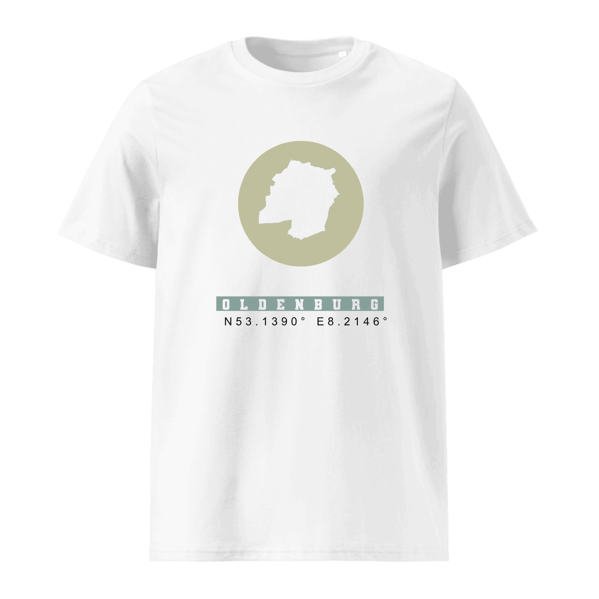 Unisex T-Shirt aus Bio-Baumwolle - MOON COORDINATES - Oldenburg