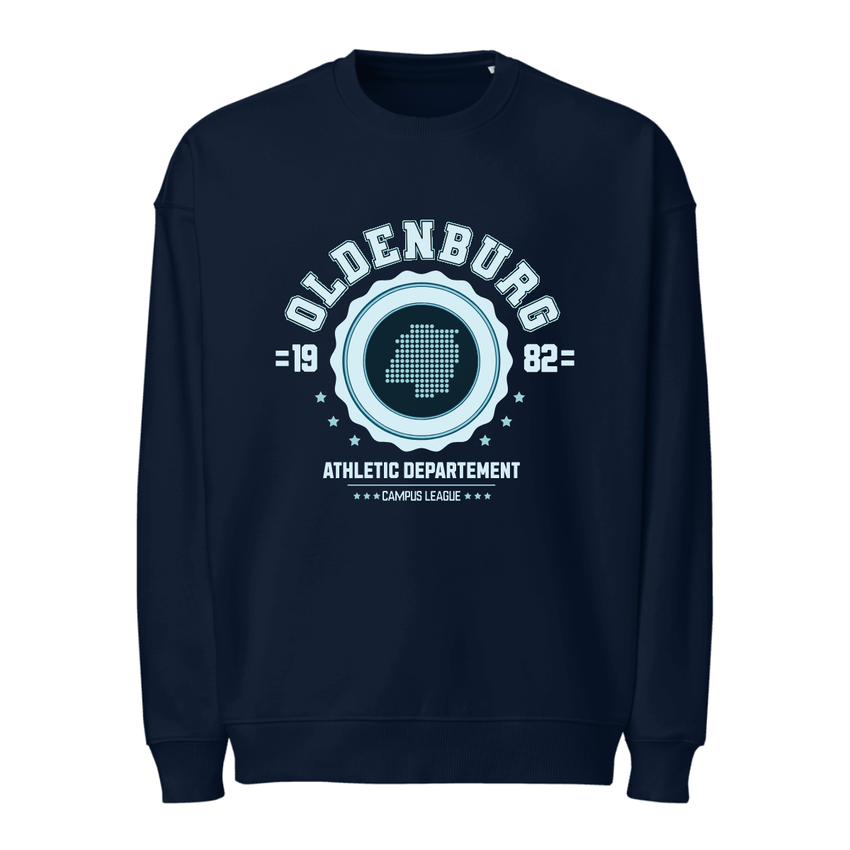 Oversized Unisex Bio-Pullover - VARSITY HERO - Oldenburg